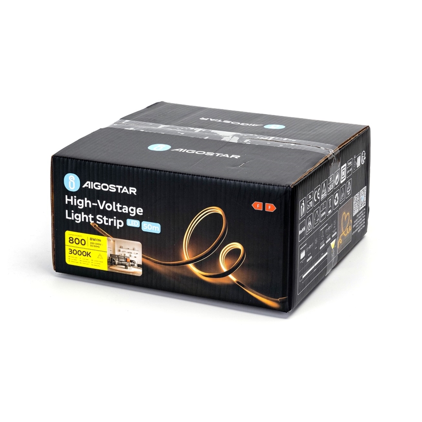 Aigostar - Світлодіодна стрічка 50м LED/400W/230V 3000K IP65