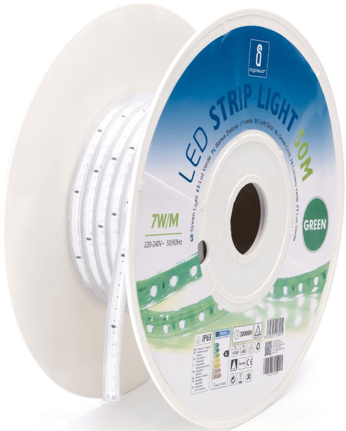 Aigostar - Світлодіодна стрічка LED/350W/230V 50м зелений IP65