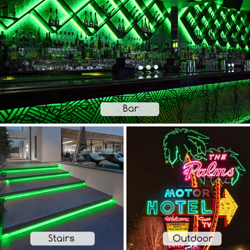 Aigostar - Світлодіодна стрічка LED/350W/230V 50м зелений IP65
