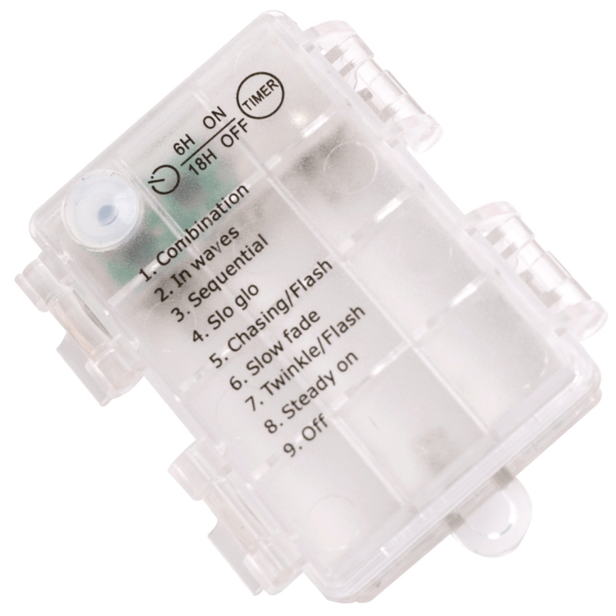 Aigostar - Світлодіодна вулична різдвяна гірлянда 100xLED/8 функцій 3xAA 10,3м IP44 теплий білий