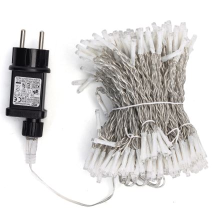 Айгостар - світлодіодна вулична різдвяна гірлянда, 288 світлодіодів, 8 режимів, 1,5×1,8 м, IP44, холодне біле світло