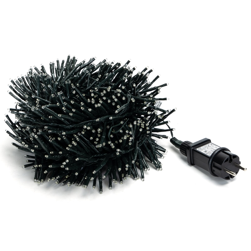 Aigostar - Світлодіодна вулична різдвяна гірлянда 600xLED/8 функцій 18м IP44 холодний білий