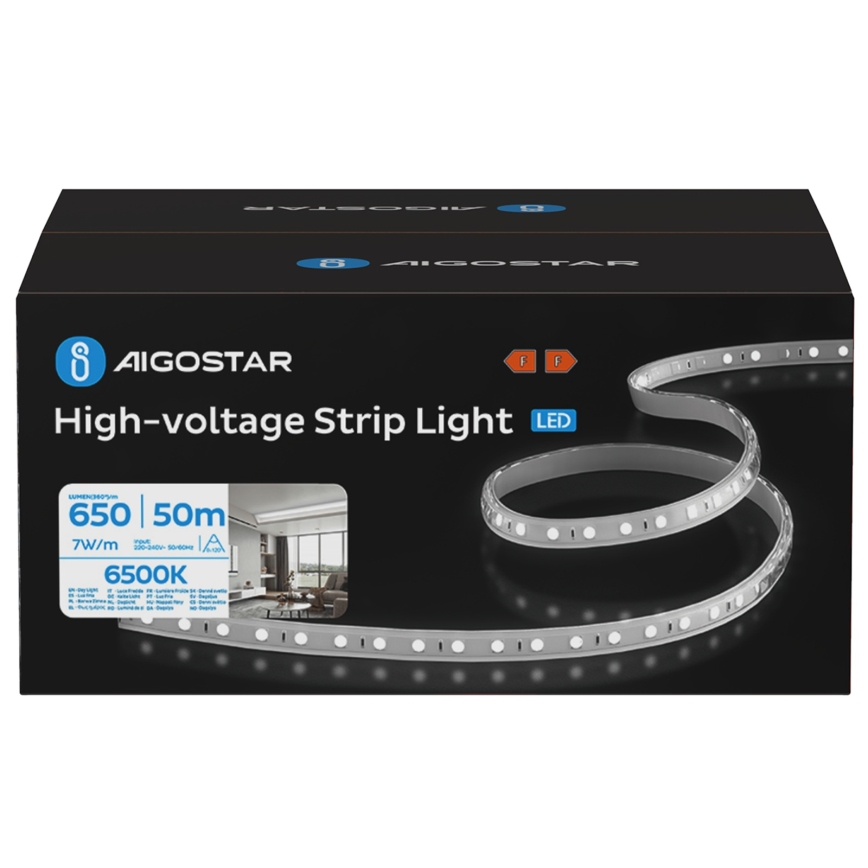 Aigostar - Світлодіодна зовнішня стрічка 50m LED/350W/230V 6500K IP65
