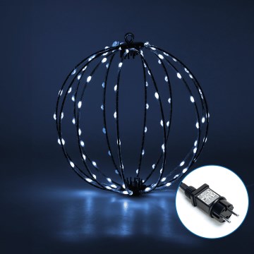 Aigostar - Світлодіодні вуличні різдвяні декорації 3,6W/230V сфера 30 см IP44 холодний білий