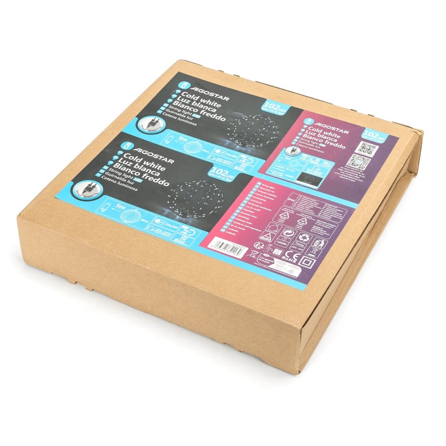Aigostar - Світлодіодні вуличні різдвяні декорації 3,6W/230V сфера 30 см IP44 холодний білий