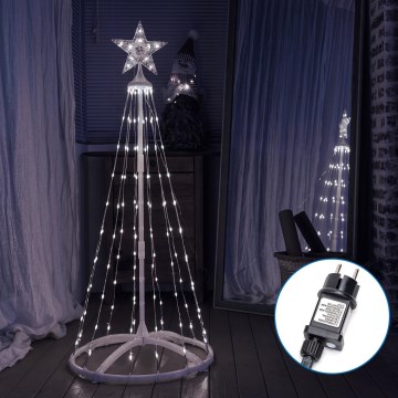 Aigostar - Світлодіодні вуличні різдвяні декорації LED/3,6W/230V 180 см IP44 холодний білий