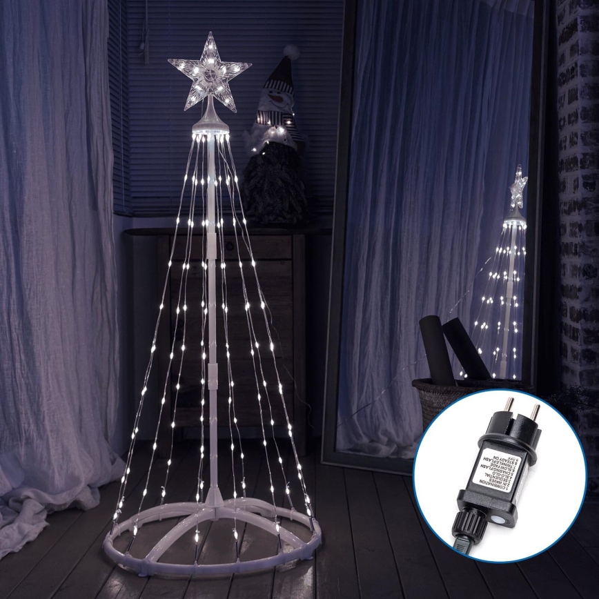 Aigostar - Світлодіодні вуличні різдвяні декорації LED/3,6W/230V 180 см IP44 холодний білий