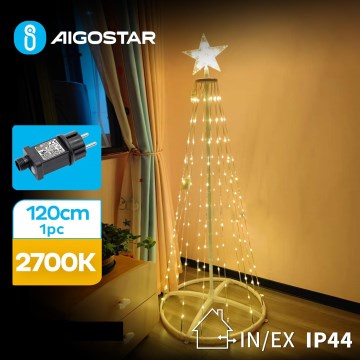 Aigostar - Світлодіодні вуличні різдвяні декорації LED/3,6W/31/230V 2700K 120 см IP44