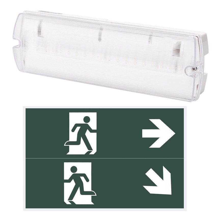 Aigostar - Світлодіодний аварійний світильник EMERGENCY EXIT LED/4W/230V IP65 6500K 600mAh
