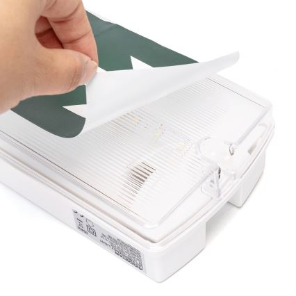Aigostar - Світлодіодний аварійний світильник EMERGENCY EXIT LED/4W/230V IP65 6500K 600mAh