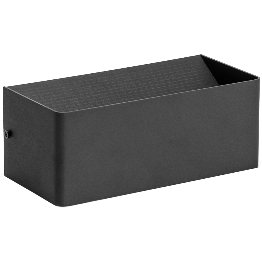 Aigostar - Світлодіодний настінний світильник LED/12,5W/230V 20x10 см чорний