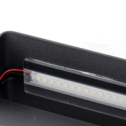 Aigostar - Світлодіодний настінний світильник LED/12,5W/230V 20x10 см чорний