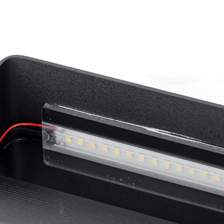 Aigostar - Світлодіодний настінний світильник LED/12,5W/230V 20x10 см чорний
