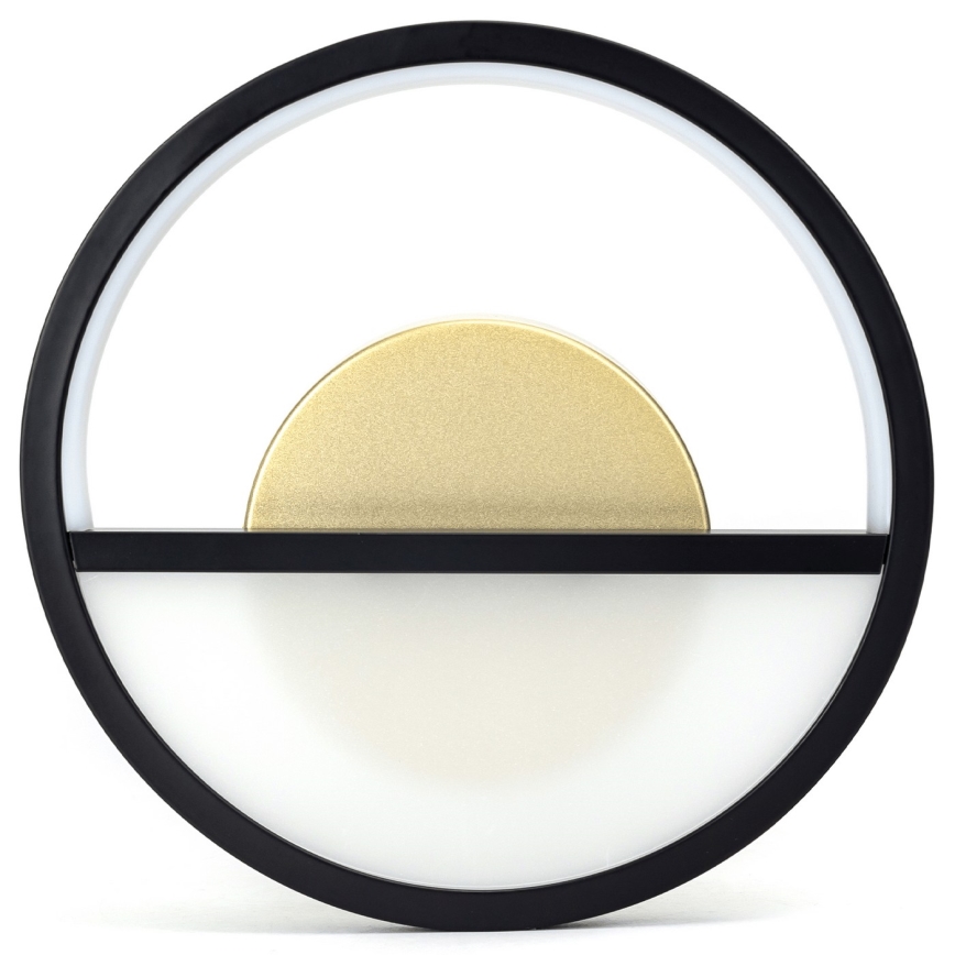 Aigostar - Світлодіодний настінний світильник LED/13,5W/230V 6500K чорний/золотий