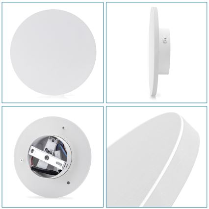 Aigostar - Світлодіодний настінний світильник LED/6,5W/230V 3000K 18 см білий