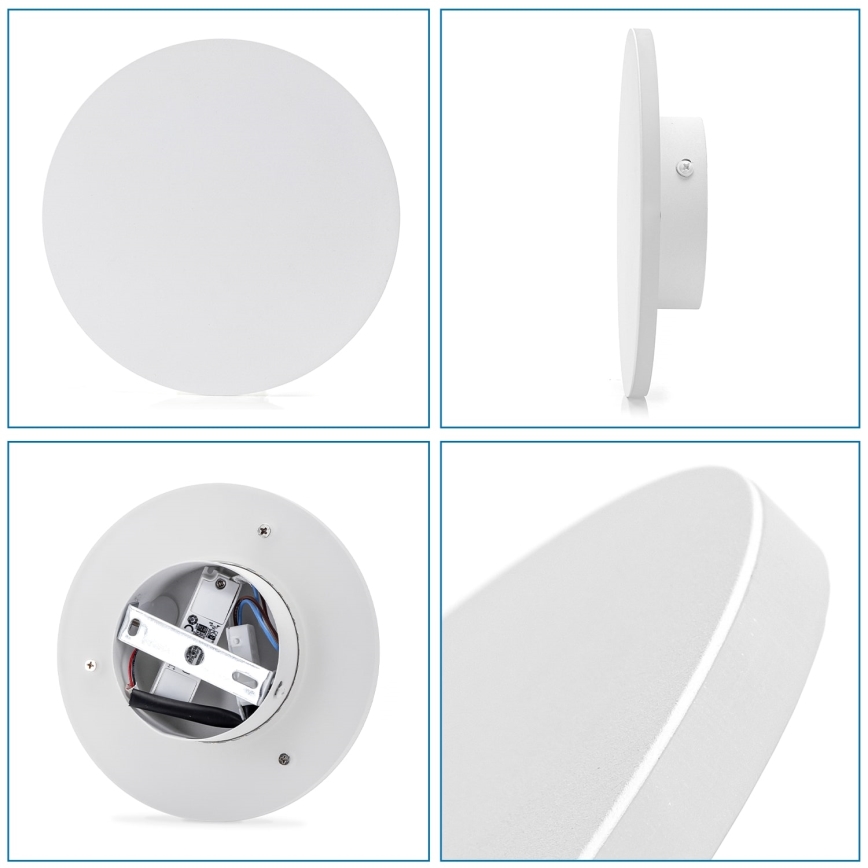 Aigostar - Світлодіодний настінний світильник LED/6,5W/230V 6500K 18 см білий