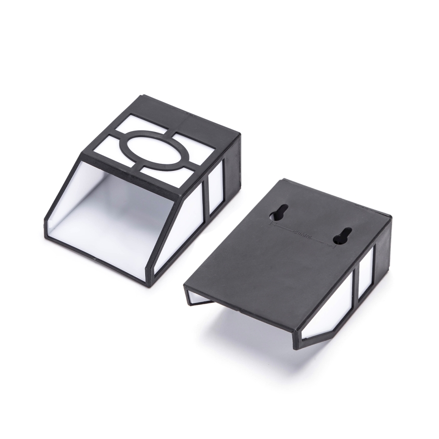 Aigostar - Світлодіодний настінний світильник на сонячній батареї LED/0,006W/1,2V 2700K IP44 чорний