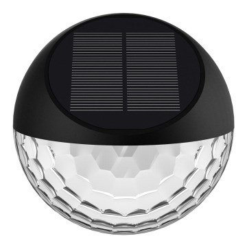 Aigostar - Світлодіодний настінний світильник на сонячній батареї LED/2W/1,2V чорний 2700K IP44