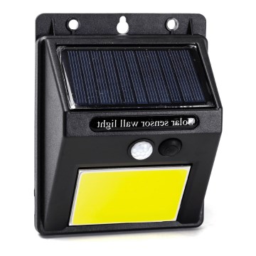 Aigostar - Світлодіодний настінний світильник з датчиком на сонячній батареї LED/13W/5,5V 6500K IP65