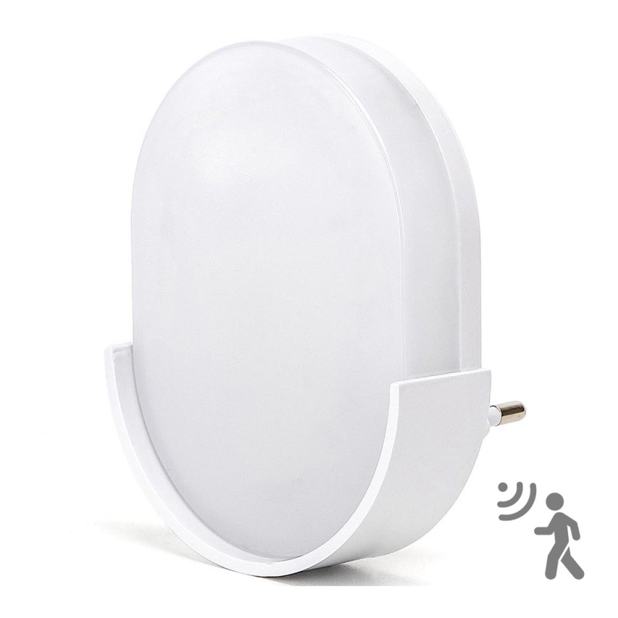 Aigostar - Світлодіодний нічник з сенсором LED/1W/230V 6500K овальний