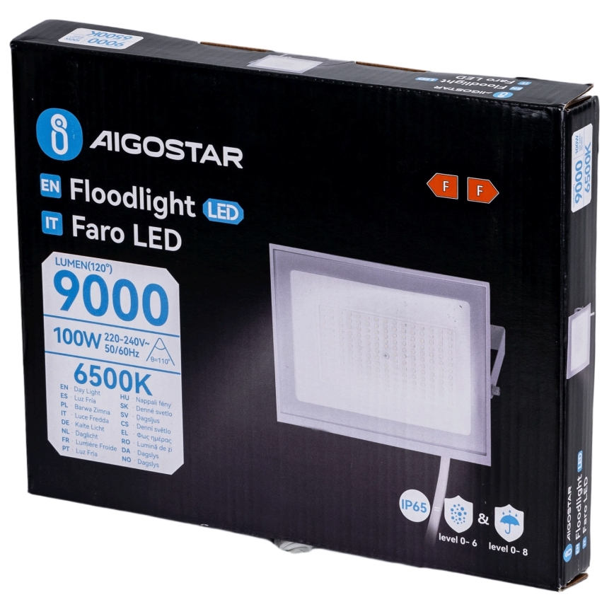 Aigostar - Світлодіодний прожектор, 100 Вт, 230 В, 6500 К, IP65