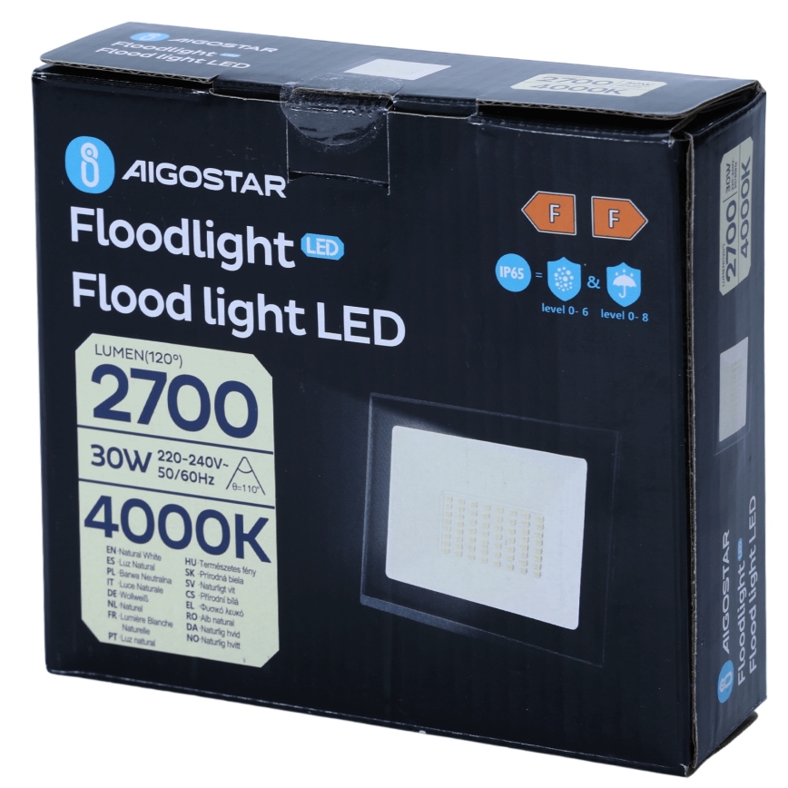 Айгостар - світлодіодний прожектор 30W/230V 4000K IP65