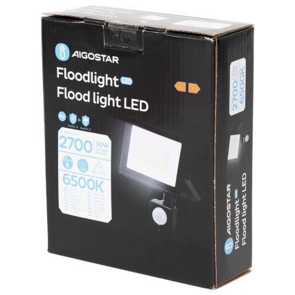 Aigostar - світлодіодний прожектор із датчиком LED/30W/230V 6500K IP65
