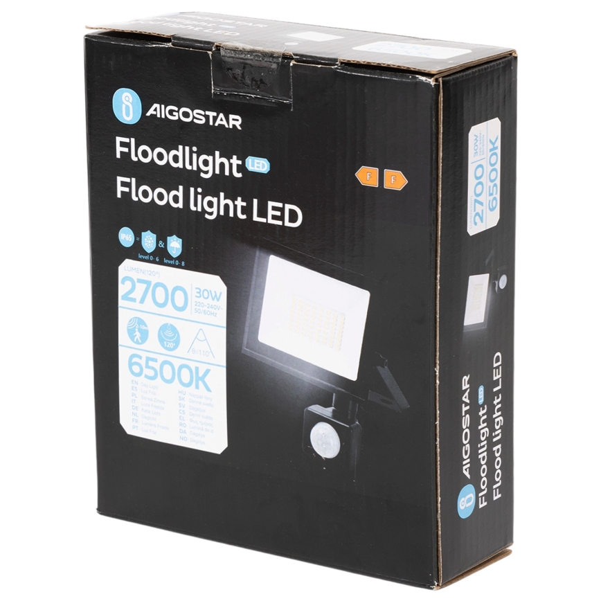 Aigostar - світлодіодний прожектор із датчиком LED/30W/230V 6500K IP65