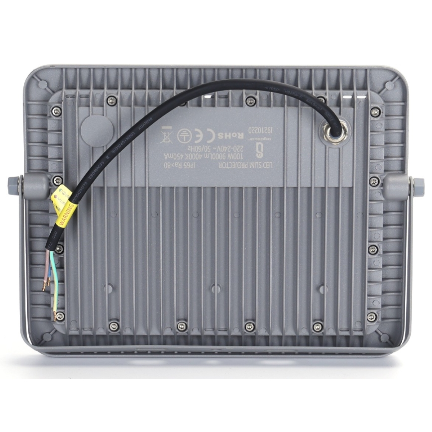 Aigostar - Світлодіодний прожектор LED/100W/230V сірий 4000K IP65