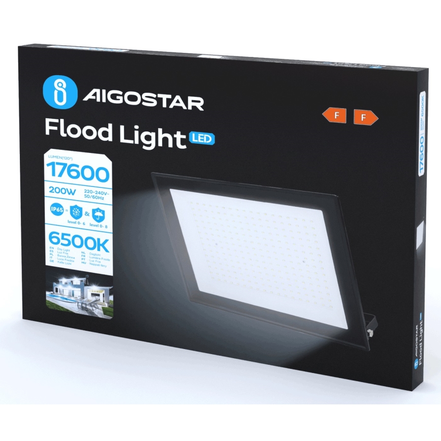 Aigostar - Світлодіодний прожектор LED/200W/230V 6500K IP65