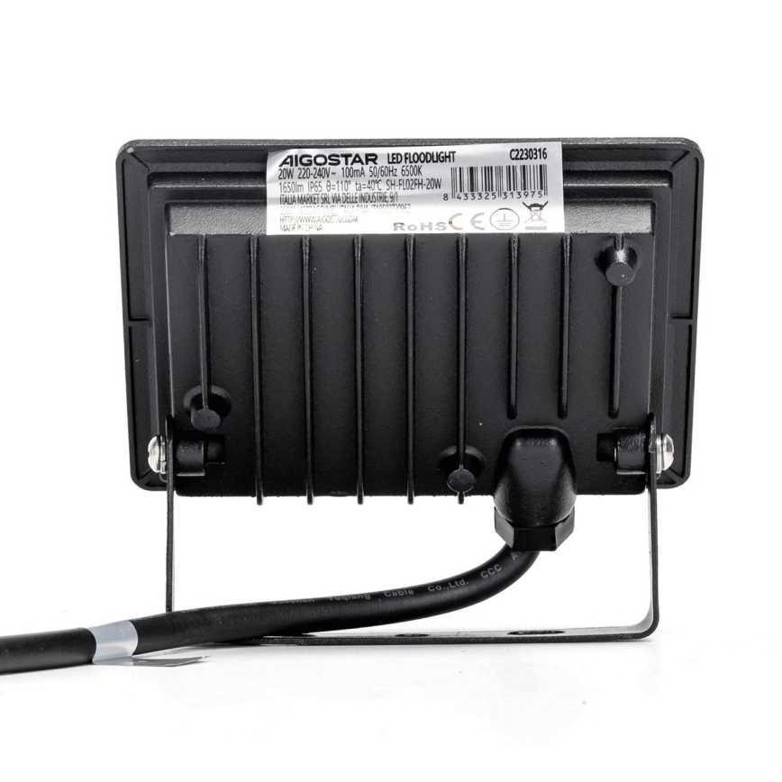 Aigostar - Світлодіодний прожектор LED/20W/230V 6500K IP65