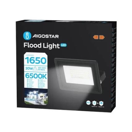 Aigostar - Світлодіодний прожектор LED/20W/230V 6500K IP65