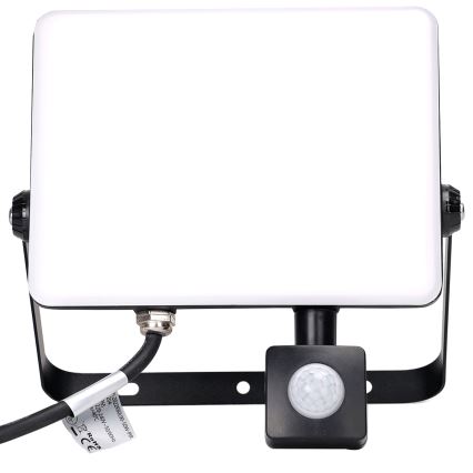 Aigostar - Світлодіодний прожектор з датчиком LED/50W/230V 4000K IP65 чорний