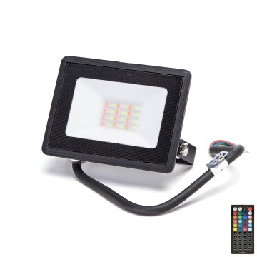 Aigostar - Світлодіодний RGB-прожектор LED/20W/230V IP65 + пульт дистанційного керування