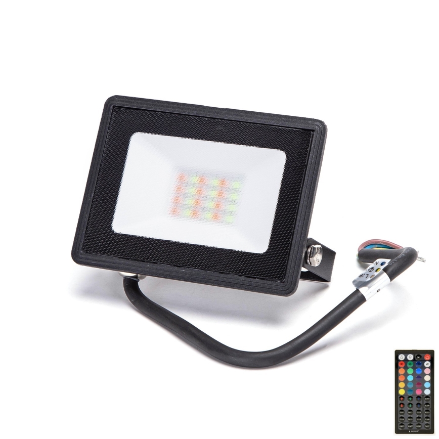 Aigostar - Світлодіодний RGB-прожектор LED/20W/230V IP65 + пульт дистанційного керування