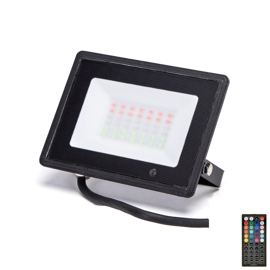 Aigostar - Світлодіодний RGB-прожектор LED/30W/230V IP65 + пульт дистанційного керування