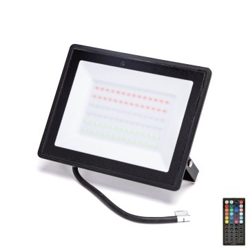 Aigostar - Світлодіодний RGB-прожектор LED/50W/230V IP65 + пульт дистанційного керування