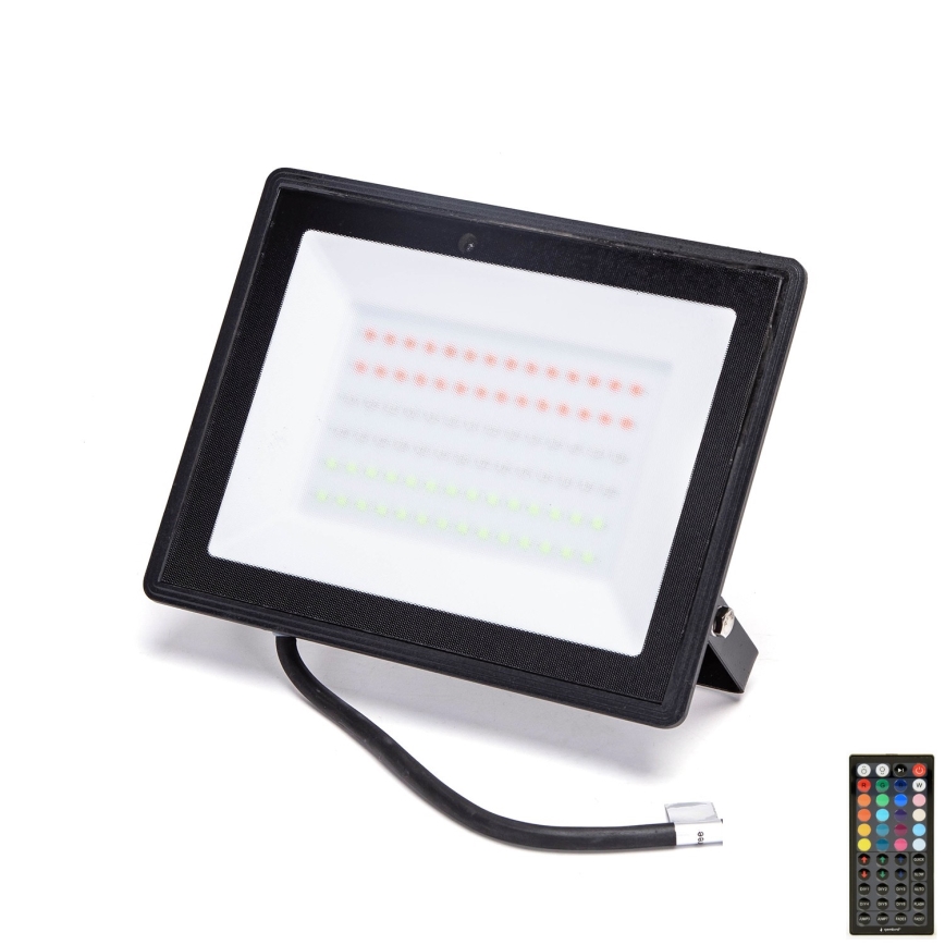 Aigostar - Світлодіодний RGB-прожектор LED/50W/230V IP65 + пульт дистанційного керування