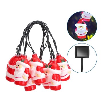 Aigostar - Світлодіодний різдвяний сонячний ланцюг 10xLED/3,8 м IP44 холодний білий 400 мАг