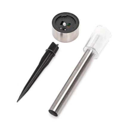 Айгостар - світлодіодний сонячний світильник світлодіод/2В ІР44 40 мА·год матовий хром