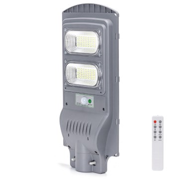 Aigostar - Світлодіодний сонячний вуличний ліхтар із сенсором LED/100W/3,2V 10000mAh IP65 6500K + дистанційне керування