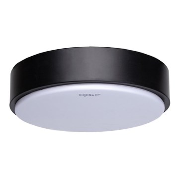 Aigostar - Світлодіодний стельовий світильник LED/12W/230V 3000K діаметр 23 см чорний