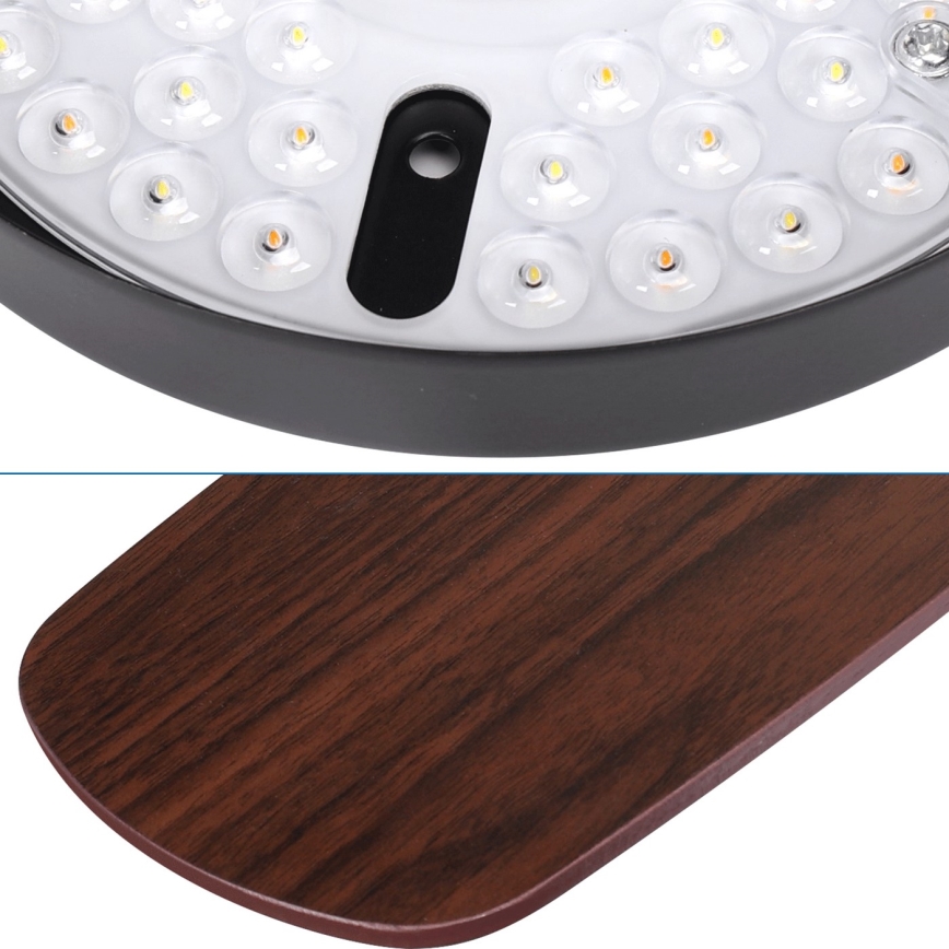 Aigostar - Світлодіодний стельовий вентилятор з регулюванням яскравості LED/24W/230V 2700-6500K 106,6 см + пульт дистанційного керування