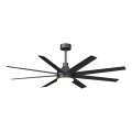 Aigostar - Світлодіодний стельовий вентилятор з регулюванням яскравості LED/24W/230V 2700-6500K 165см чорний + пульт дистанційного керування