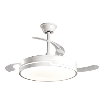 Aigostar - Світлодіодний стельовий вентилятор з регулюванням яскравості LED/36W/230V 2700-6500K діаметр 107 см + пульт дистанційного керування білий
