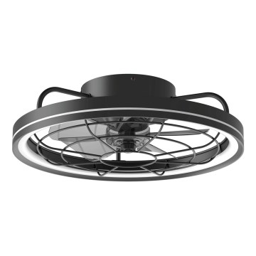 Aigostar - Світлодіодний стельовий вентилятор з регулюванням яскравості LED/40W/230V 2700-6500K діаметр 48 см + пульт дистанційного керування чорний