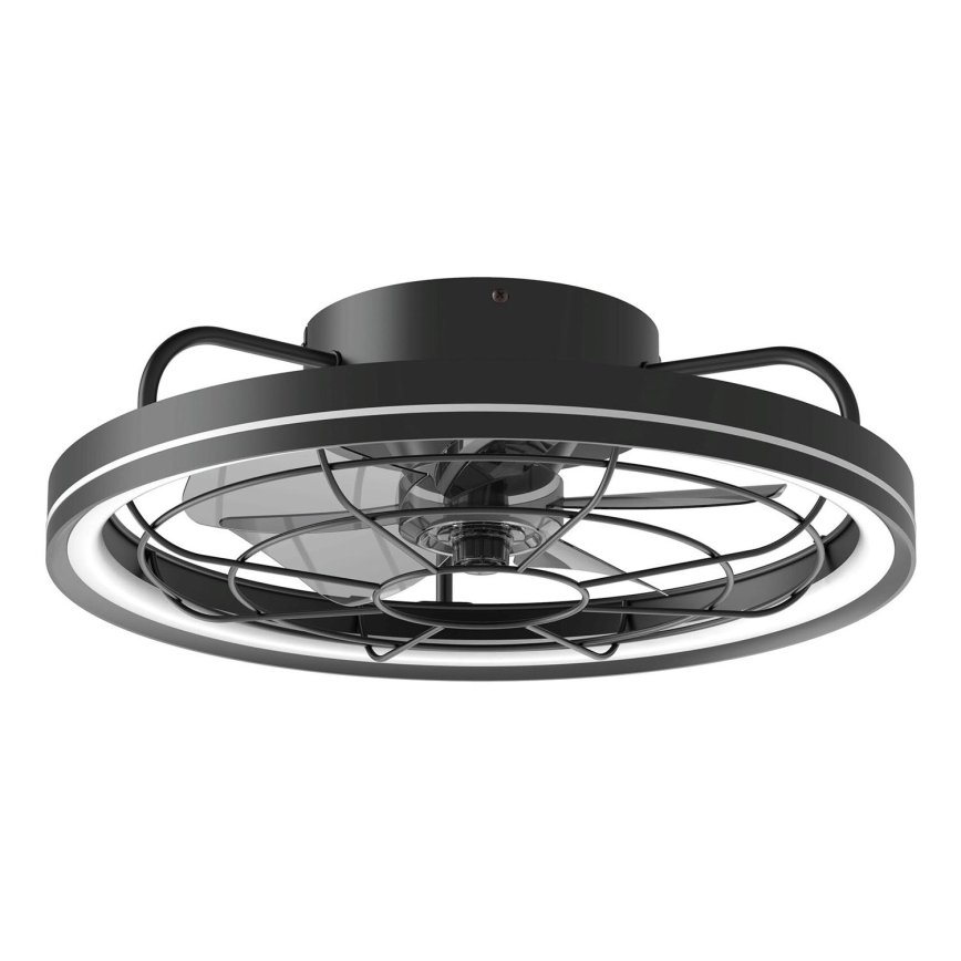 Aigostar - Світлодіодний стельовий вентилятор з регулюванням яскравості LED/40W/230V 2700-6500K діаметр 48 см + пульт дистанційного керування чорний