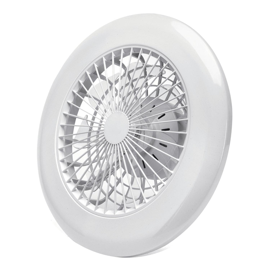 Aigostar - Світлодіодний стельовий вентилятор з регулюванням яскравості LED/40W/230V 2700-6500K діаметр 49 см + пульт дистанційного керування білий
