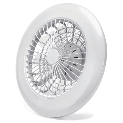 Aigostar - Світлодіодний стельовий вентилятор з регулюванням яскравості LED/40W/230V 2700-6500K діаметр 49 см + пульт дистанційного керування білий