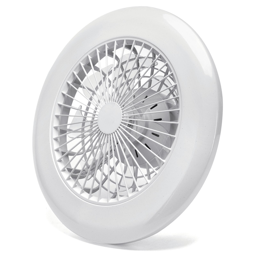 Aigostar - Світлодіодний стельовий вентилятор з регулюванням яскравості LED/40W/230V 2700-6500K діаметр 49 см + пульт дистанційного керування білий